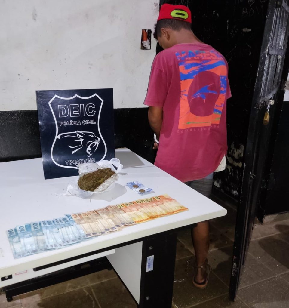 Homem preso pelo Polícia Civil durante ação em Guaraí