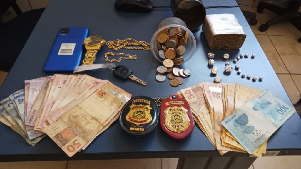 Em Ponta alta do Tocantins, Polícia Civil prende homem suspeito por tráfico de drogas