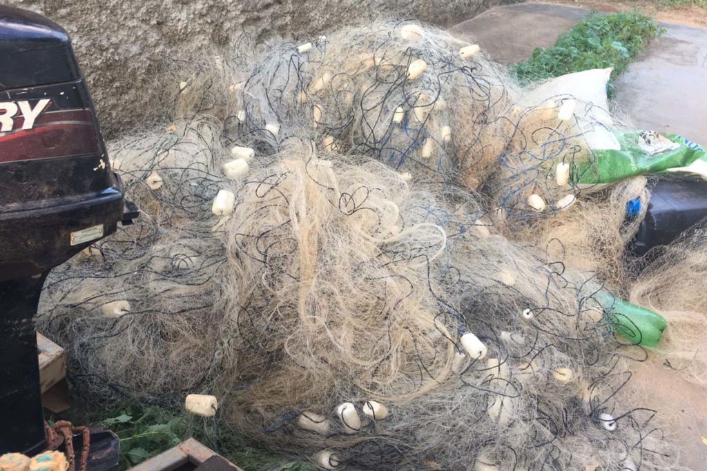 Naturatins apreende mais de 14 mil metros de redes de pesca em rios do Estado