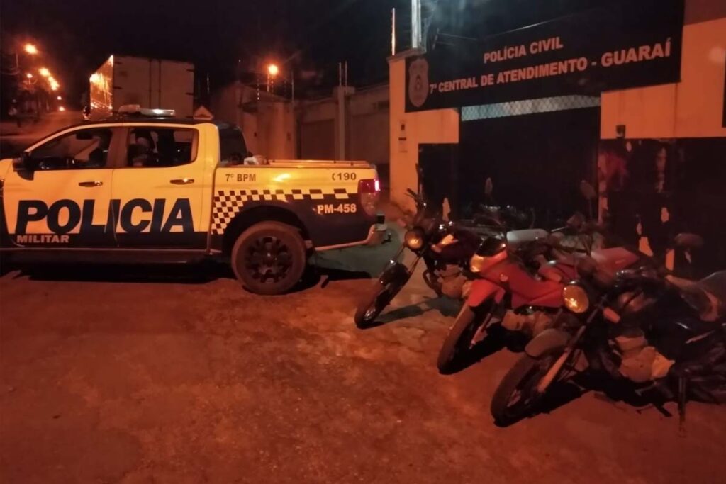 Polícia recupera três motos furtadas em chácara de Guaraí