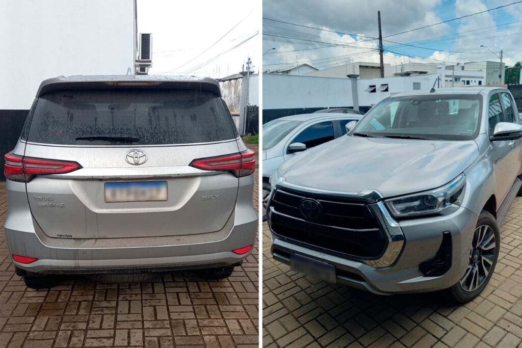 Em Araguaína, Polícia Civil recupera duas caminhonetes de luxo furtadas no Maranhão