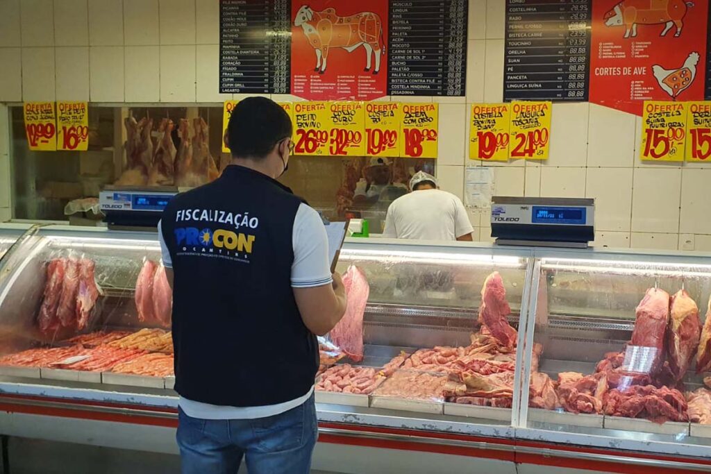Procon Tocantins encontra variação de até 99% nos preços das carnes em Palmas