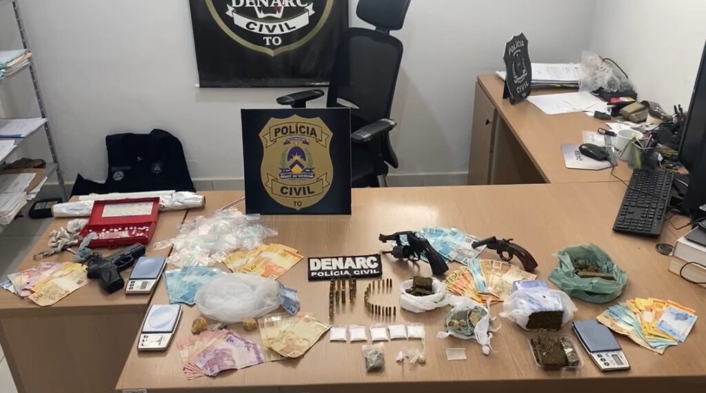 Cinco pessoas são presas em flagrante por tráfico de drogas, em Araguaína