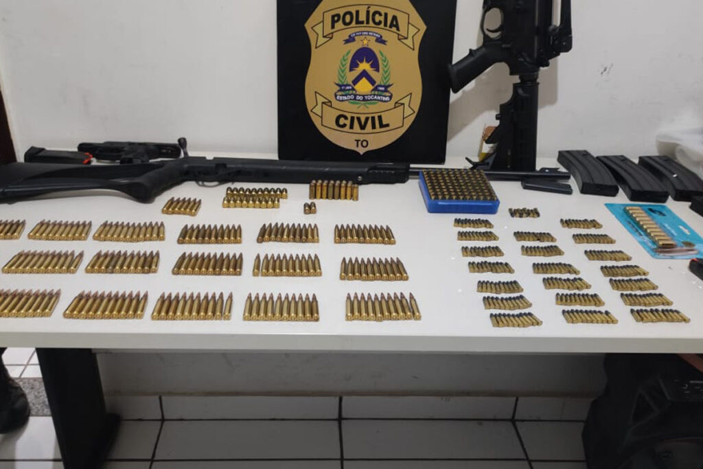 Operação Narke: Polícia apreende armas e munições em Colinas do Tocantins