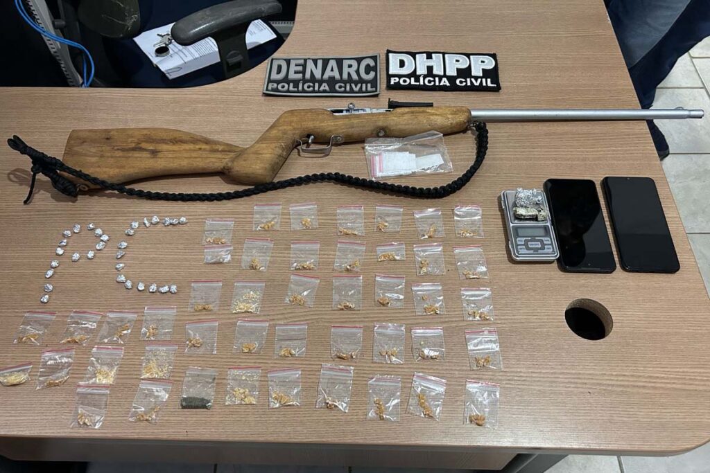 Operação Narke: Dois suspeitos são presos em Aragominas por tráfico e posse de arma