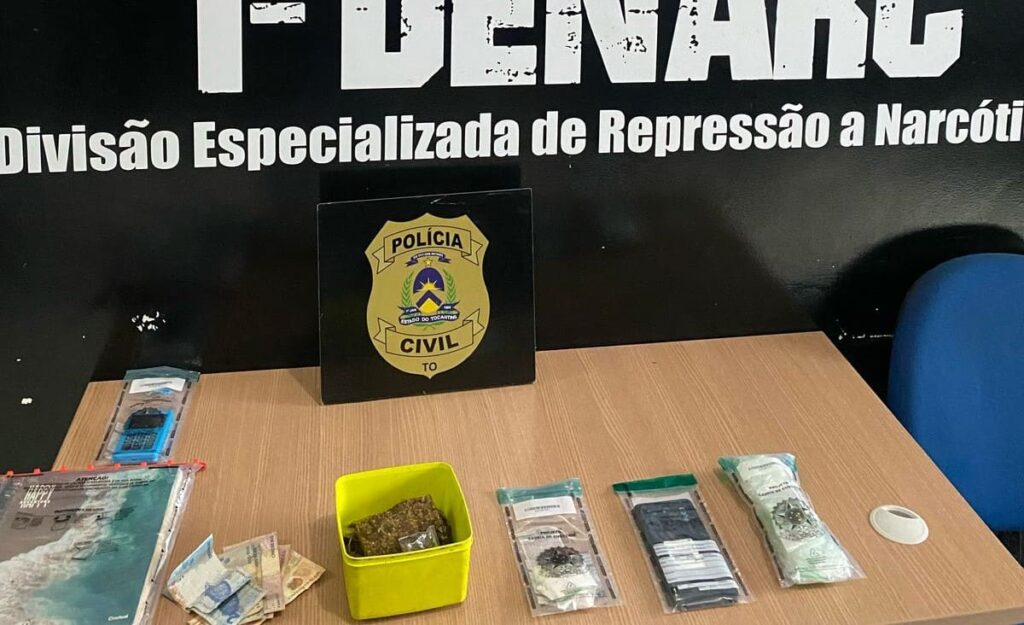 Operação Nárke: homem é preso com drogas em Palmas