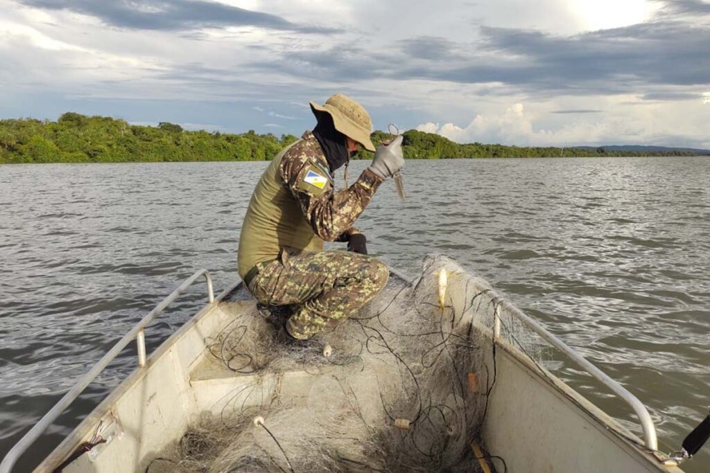 Naturatins retira 5,5 mil metros de redes ilegais entre Ipueiras e Miracema
