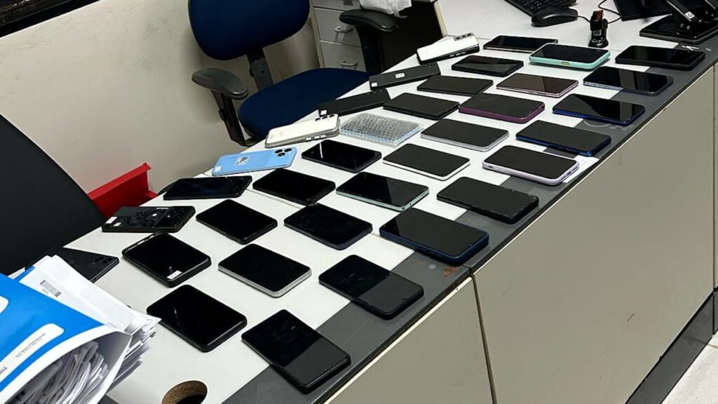 Polícia Civil do TO devolve 63 celulares roubados durante a Operação Mobile. Foto - Divulgação/SSPTO
