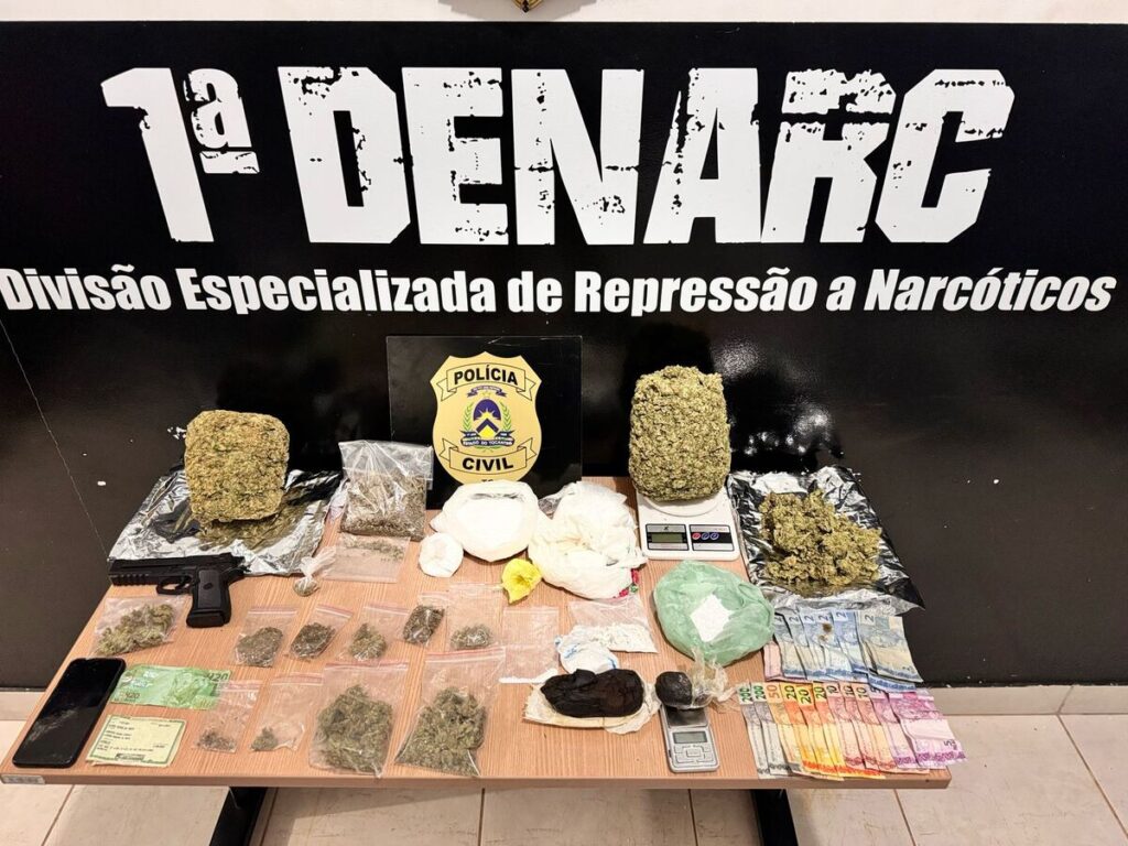 Operação Renorcrim: Denarc apreende cocaína, maconha e haxixe em Palmas