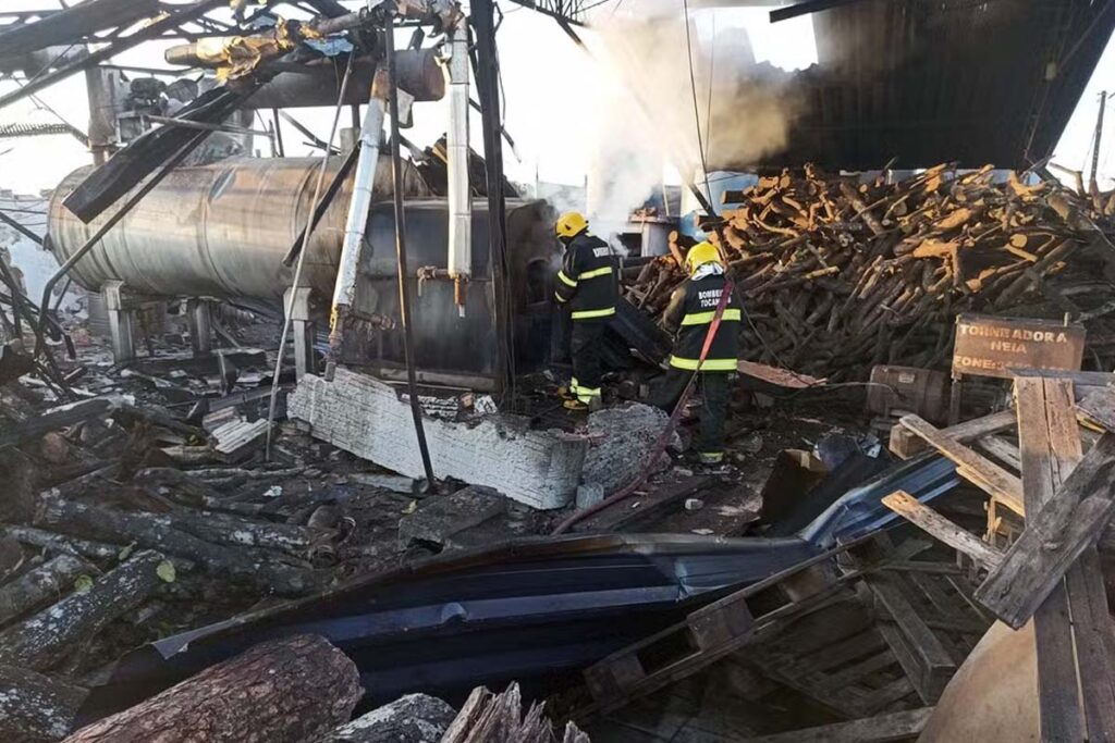 Mulher fica ferida após explosão de caldeira em laticínio de Colinas do Tocantins