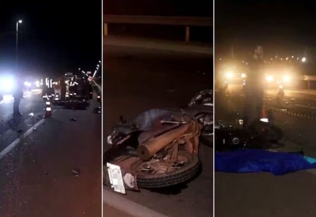 Colisão frontal entre motos deixa dois mortos em ponte entre Palmas e Luzimangues