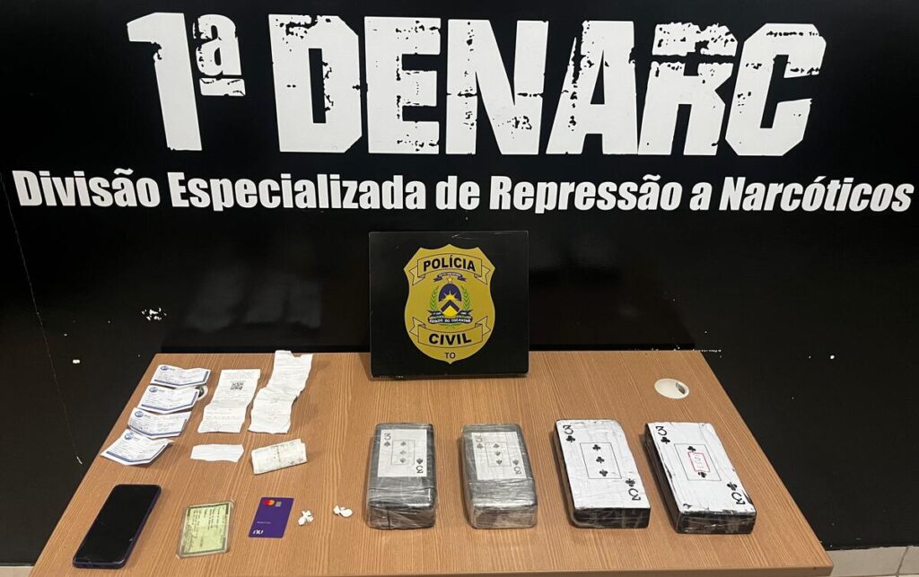 Mulher é presa com drogas em ônibus interestadual no Terminal Rodoviário de Palmas