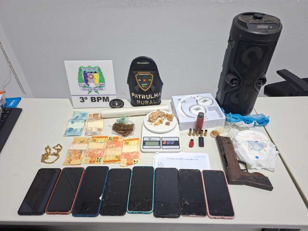 Jovens são presos por suspeita de tráfico e porte ilegal de arma em Pedro Afonso