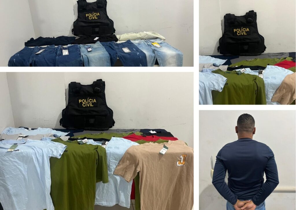 Polícia recupera roupas furtadas em loja de Taquaralto e prende suspeito de receptação