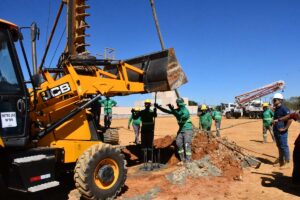 Obras do Hospital da Mulher e Maternidade Estadual começam em Palmas com perfuração simbólica da primeira estaca