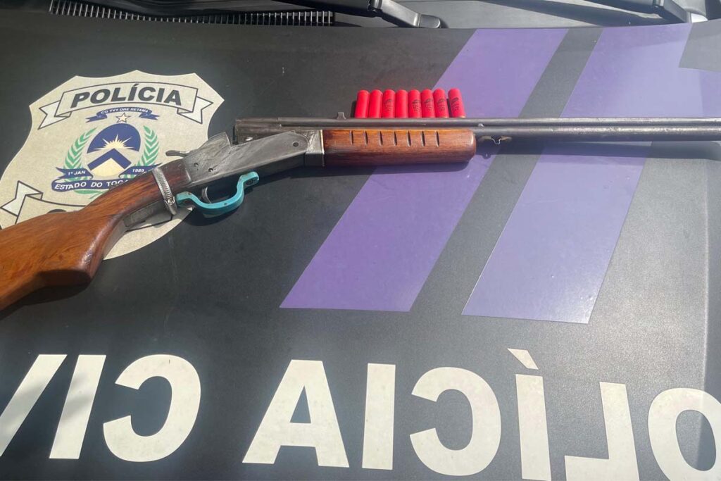 Homem é preso em Araguaína por violência doméstica e posse ilegal de arma