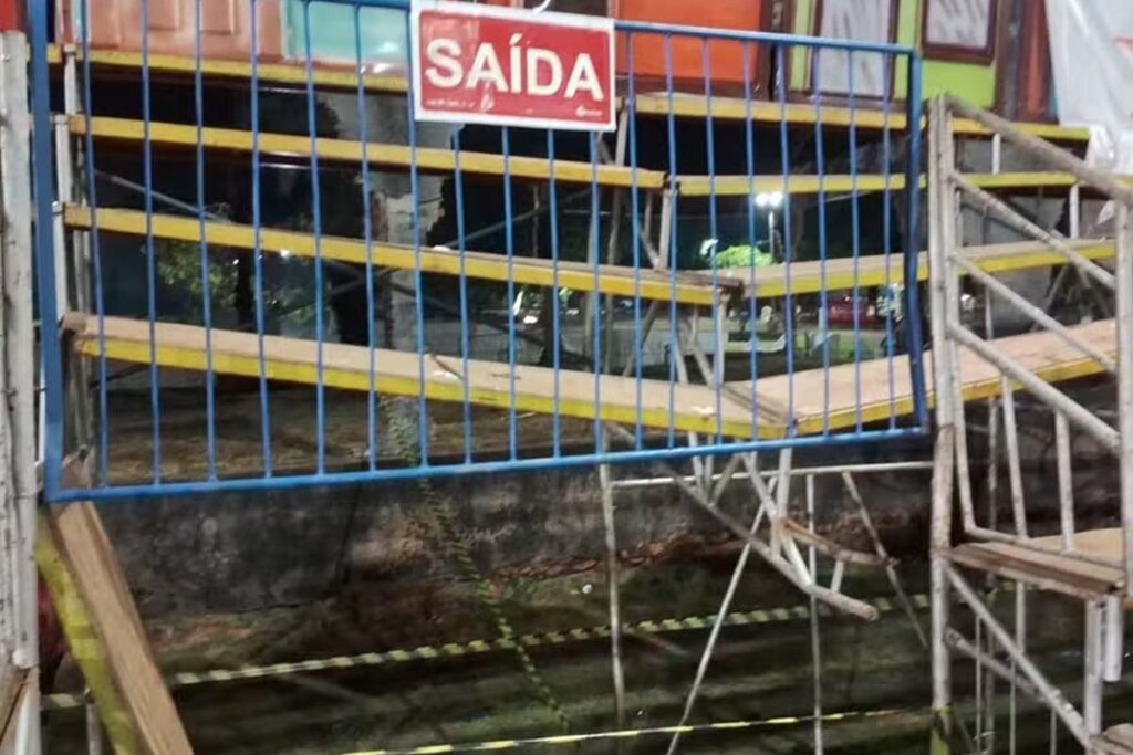 Desabamento de arquibancada deixa feridos no São João do Cerrado 2025 em Araguaína