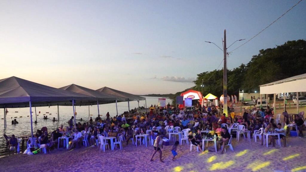 Temporada de Praia 2025 é aberta em Couto Magalhães com shows e estrutura reforçada