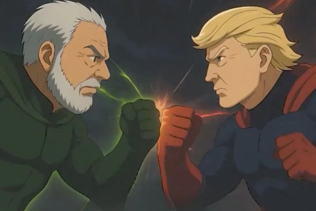 Animação com Lula e Trump vira sucesso nas redes ao retratar política internacional como batalha de anime