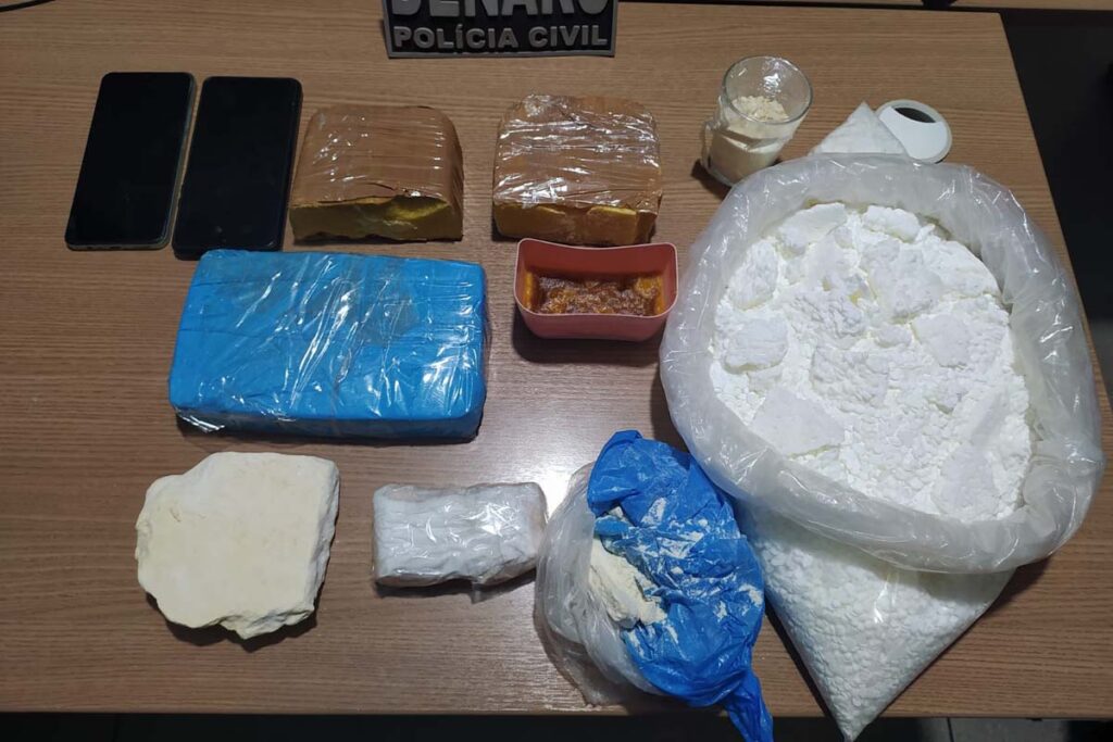 Casal é preso com três quilos de drogas durante operação policial em Miracema do Tocantins