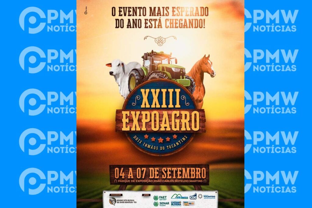 Expoagro 2025 em Dois Irmãos do Tocantins terá shows nacionais, rodeio e cavalgada com R$ 5 mil em prêmios
