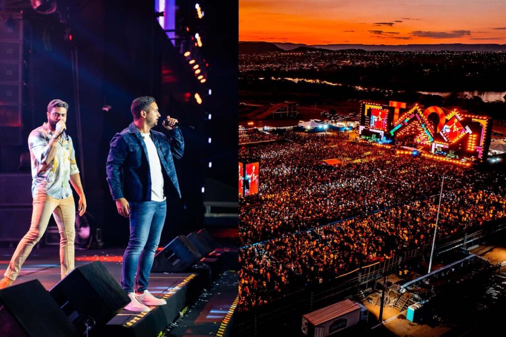 Henrique & Juliano arrastam multidão em show histórico em Palmas