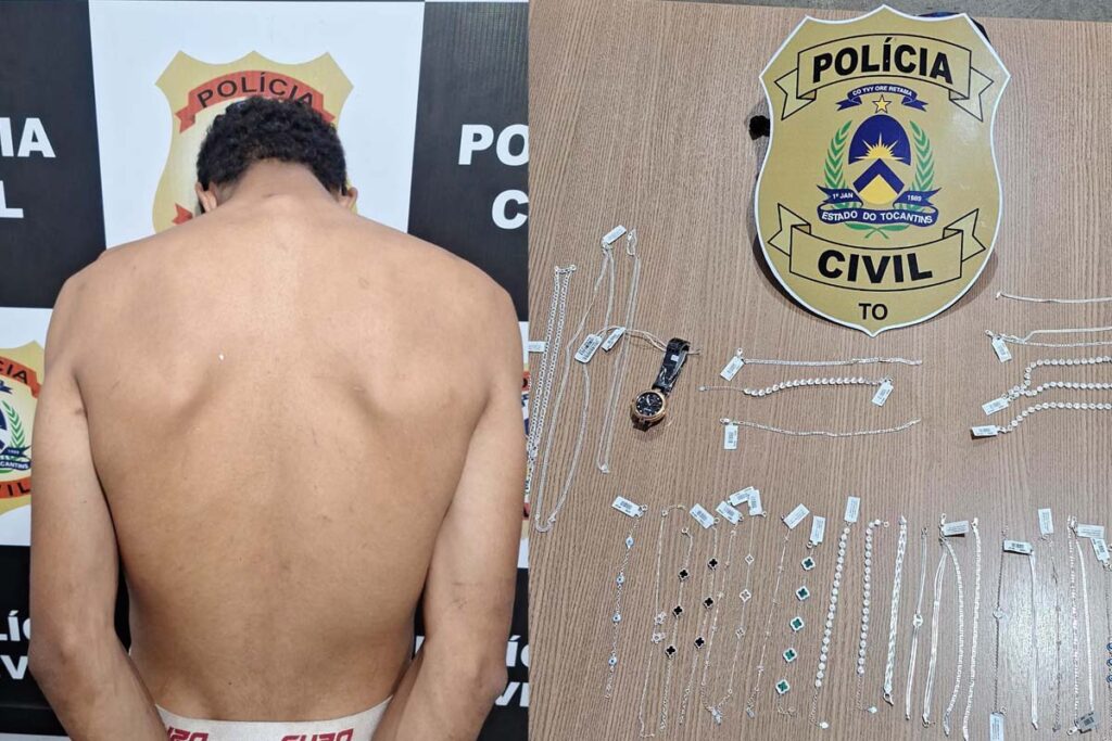 Suspeito de furtos em comércios é preso em Paraíso do Tocantins