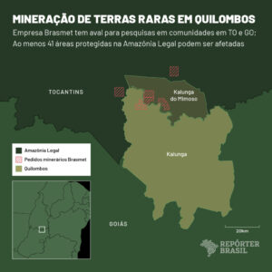 Mineradora estrangeira tenta explorar terras raras em território quilombola no Tocantins sem consulta à comunidade