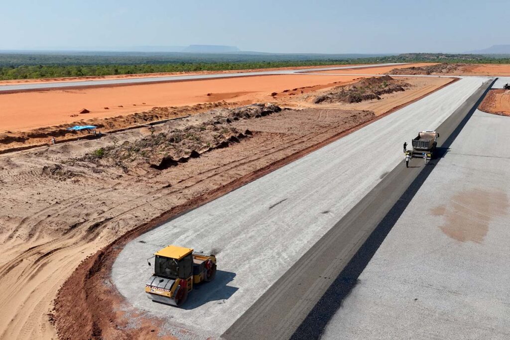 Obra do aeroporto de São Félix, no Jalapão, atinge 78% de execução e deve ser concluída até dezembro