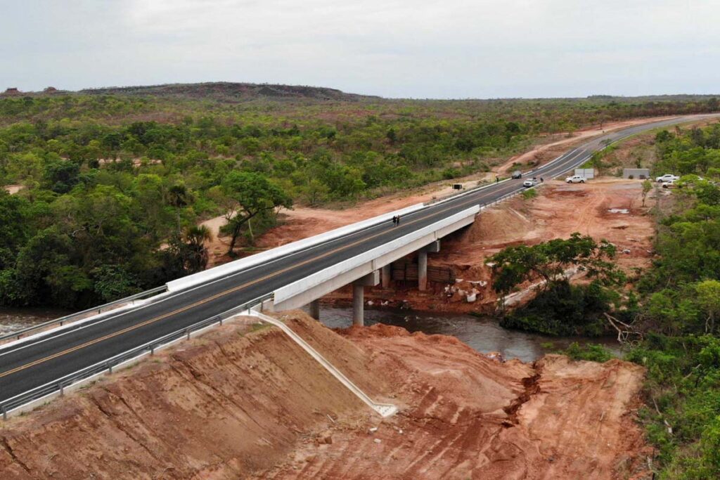 Ponte sobre o Rio Vermelho é inaugurada na TO-247 entre Lagoa do Tocantins e São Félix
