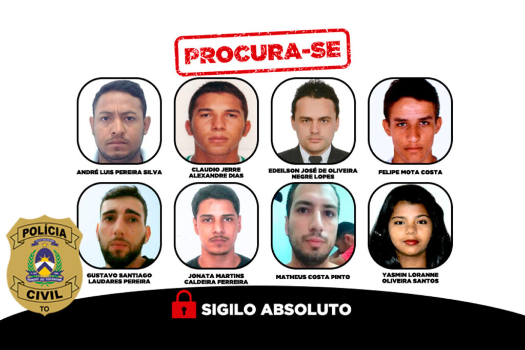 Tocantins tem oito investigados na nova lista de procurados divulgada pelo Ministério da Justiça