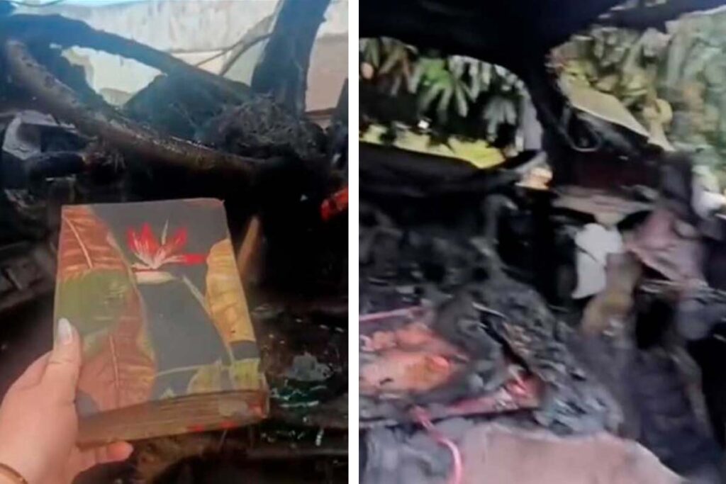 Bíblia permanece intacta após incêndio destruir caminhão em Palmas