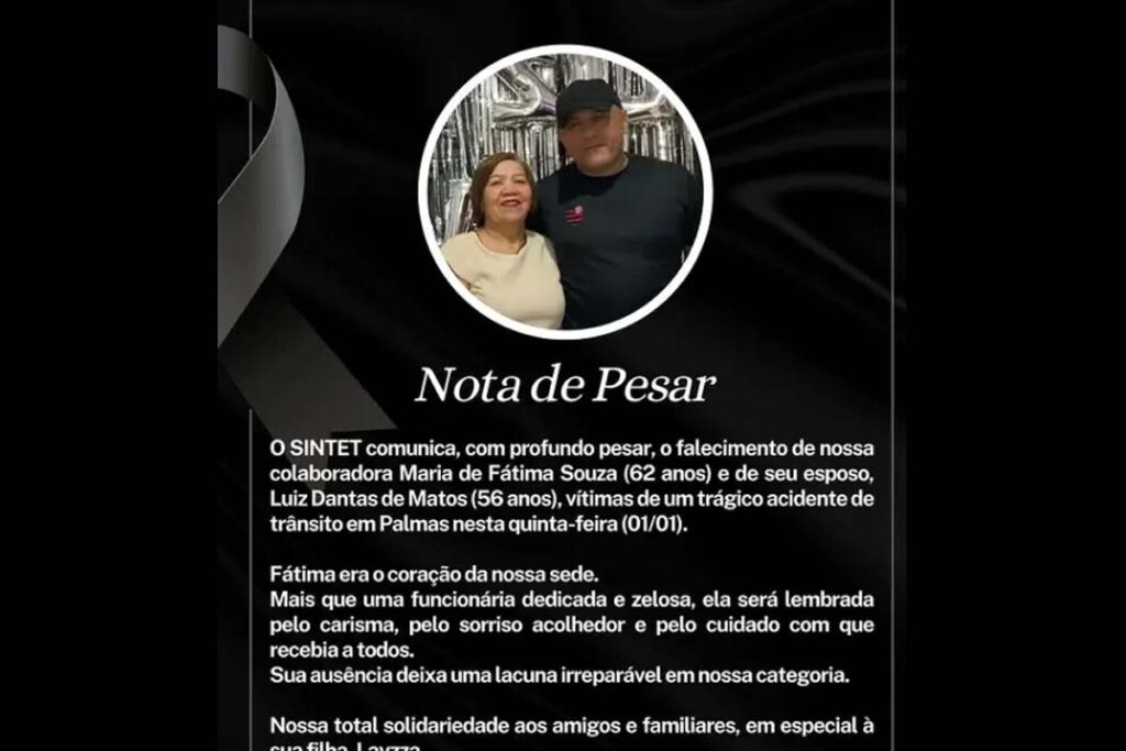 Casal morre em acidente na BR-010, em Taquaralto; motorista é preso por embriaguez