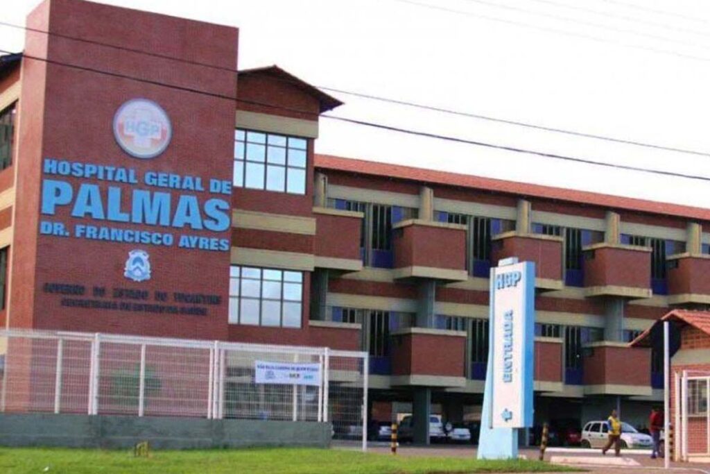 Fachada do Hospital Geral de Palmas, unidade que receberá médicos contratados por chamamento público do Governo do Tocantins