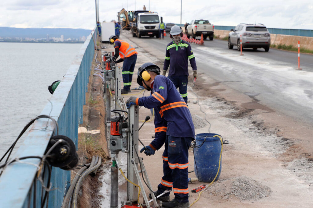 Obras na Ponte de Palmas para Luzimangues terão serviços noturnos a partir desta quarta-feira