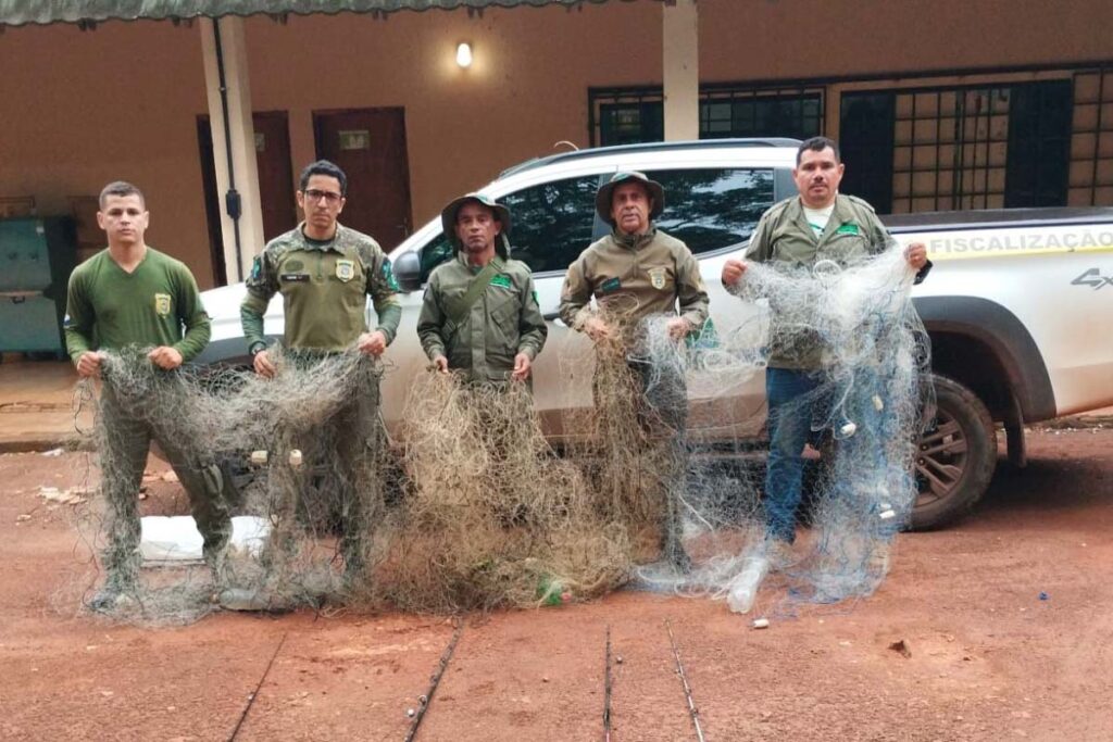 Operação Piracema apreende mais de 2,6 mil metros de redes de pesca no Tocantins