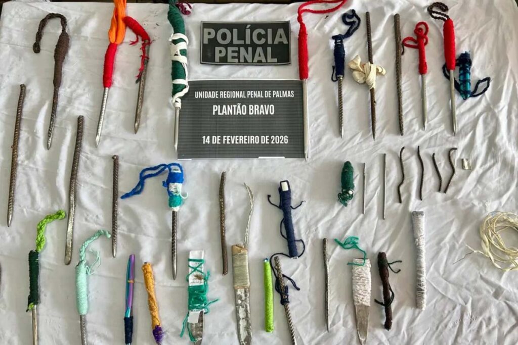 Polícia Penal encontra mais de 40 chuchos em pavilhão do CV no presídio de Palmas