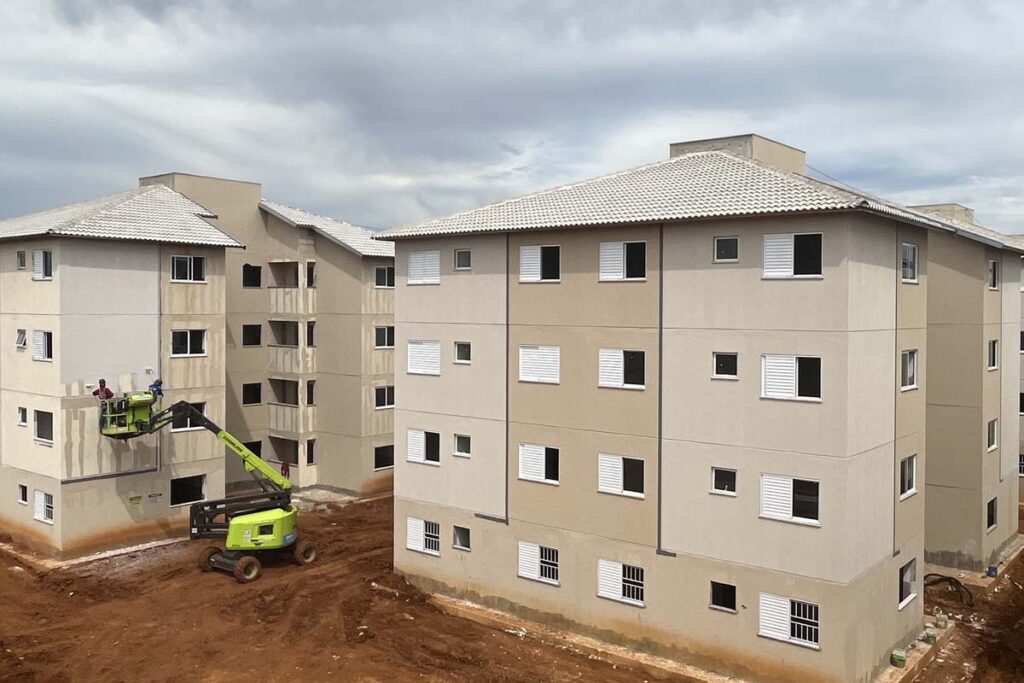 Obras do Residencial Parque dos Ipês em Palmas pelo Minha Casa Minha Vida