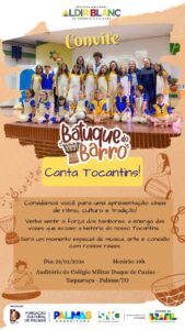 Taquaruçu recebe “Canta Tocantins!”, espetáculo que valoriza raízes culturais do Tocantins