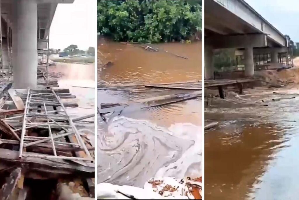 Chuvas intensas no Tocantins causam alagamentos, pontes destruídas e bloqueios em rodovias