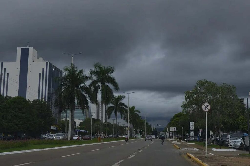 Palmas terá pancadas fortes e temperaturas entre 24°C e 31°C nesta terça, aponta INMET