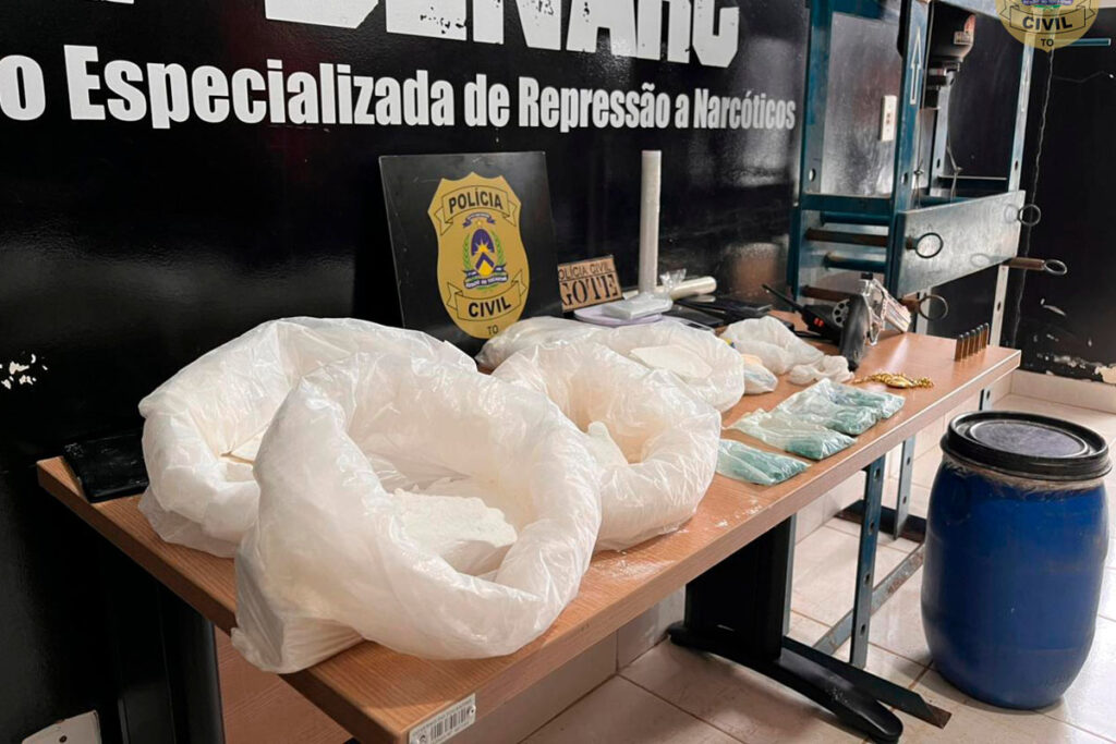 Polícia Civil fecha laboratório de drogas em Palmas e prende dois suspeitos após perseguição
