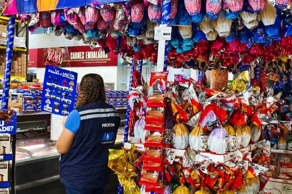 Procon aponta variação de até 70% nos preços de ovos de Páscoa em Palmas