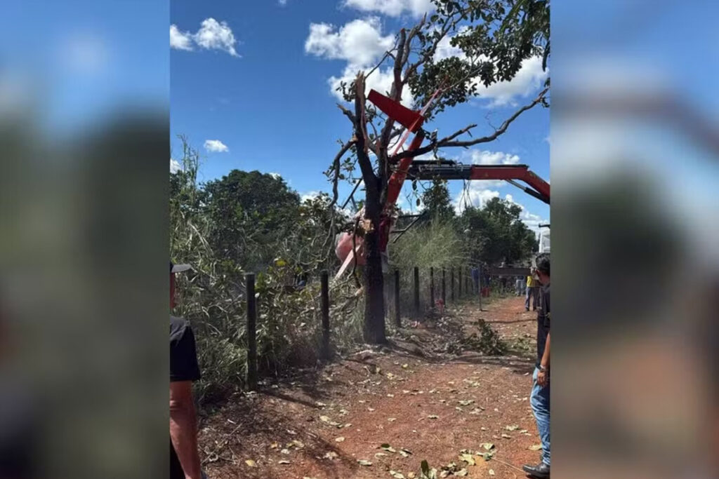 Helicóptero da família de Henrique e Juliano faz pouso de emergência em fazenda no Tocantins